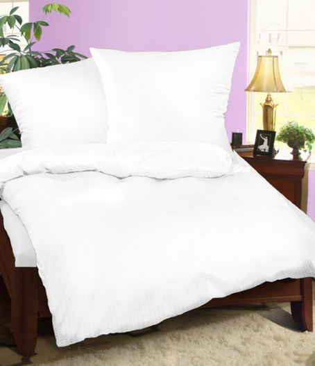 Pościel bawełniana 200x220 biała Jednobarwna-1