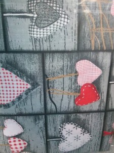 33831Pościel bawełniana 140x200 wzór 617E Serduszka Serca Szare-3