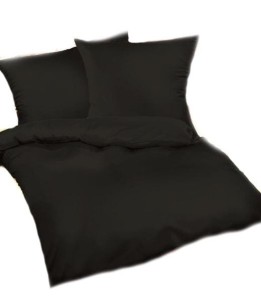 33998Pościel bawełniana 160x220 czarna 27 Jednobarwna-2