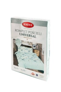 34322Pościel bawełniana 220x200 Kwiaty miętowa Universal Matex-3