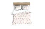 Pościel bawełniana 140x200 Bawełna Max pudrowa różowa róże
