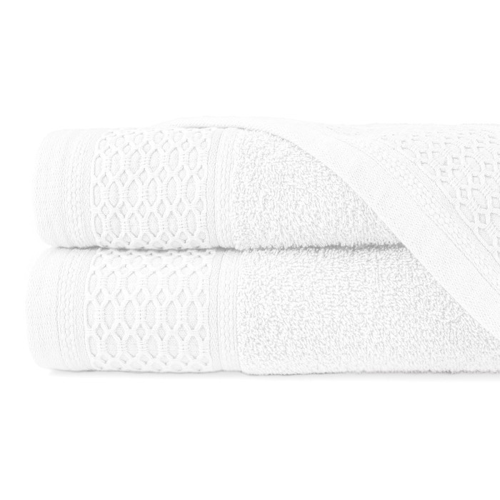 Ręcznik bawełniany 50x90 Solano biały frotte 470 g/m2-1
