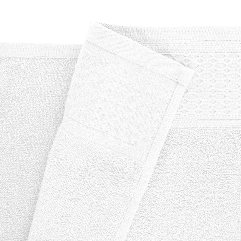 Ręcznik bawełniany 50x90 Solano biały frotte 470 g/m2-4