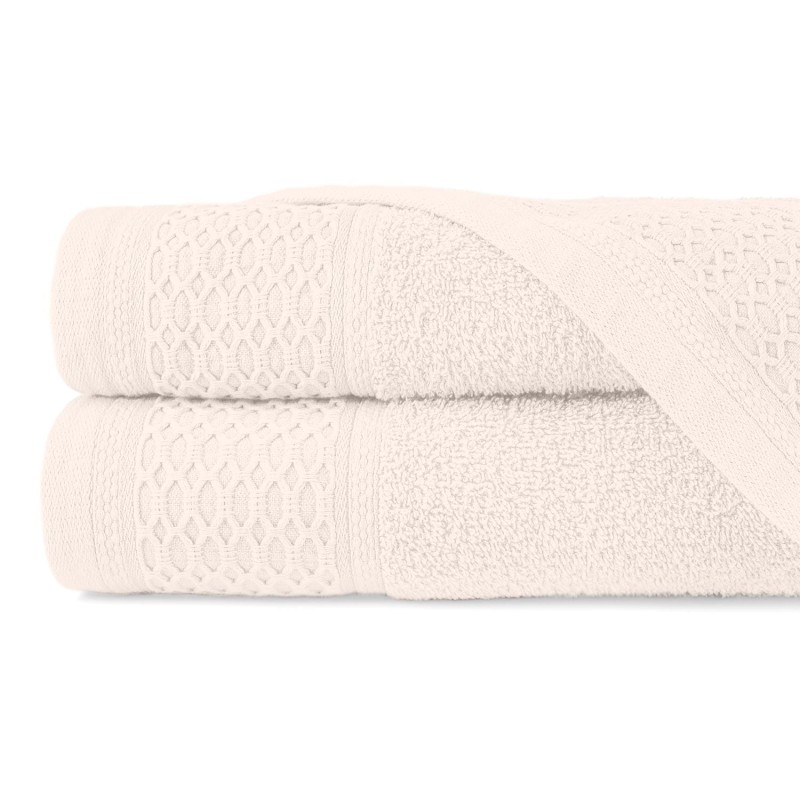 Ręcznik bawełniany 30x50 Solano kremowy frotte 470 g/m2-1