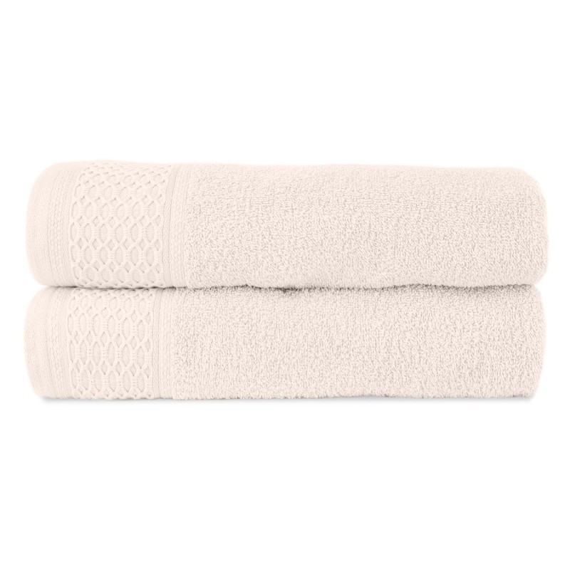 Ręcznik bawełniany 30x50 Solano kremowy frotte 470 g/m2-2