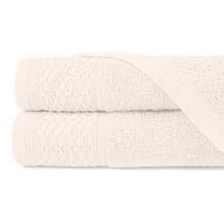 Ręcznik bawełniany 70x140 Solano kremowy frotte 470 g/m2