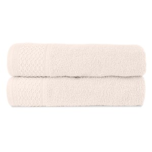 Ręcznik bawełniany 70x140 Solano kremowy frotte 470 g/m2-2