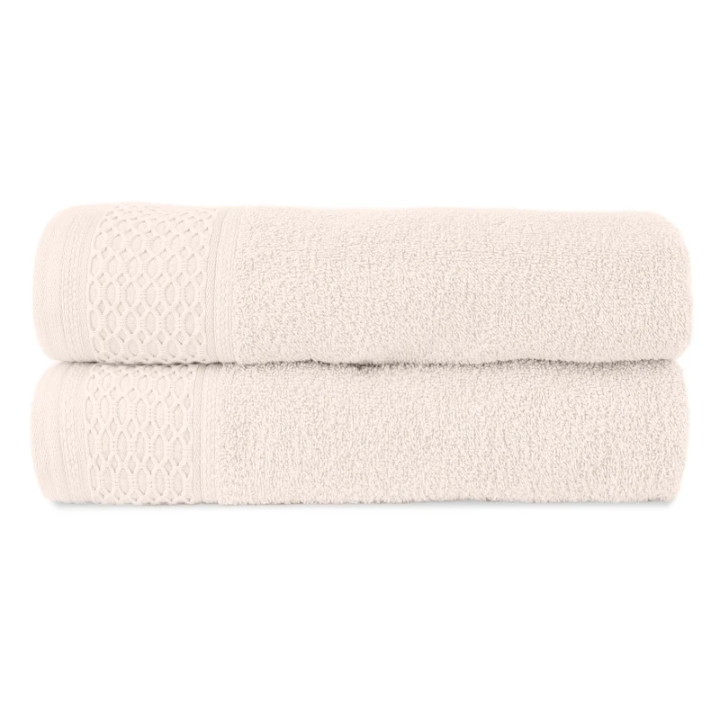 Ręcznik bawełniany 70x140 Solano kremowy frotte 470 g/m2-2