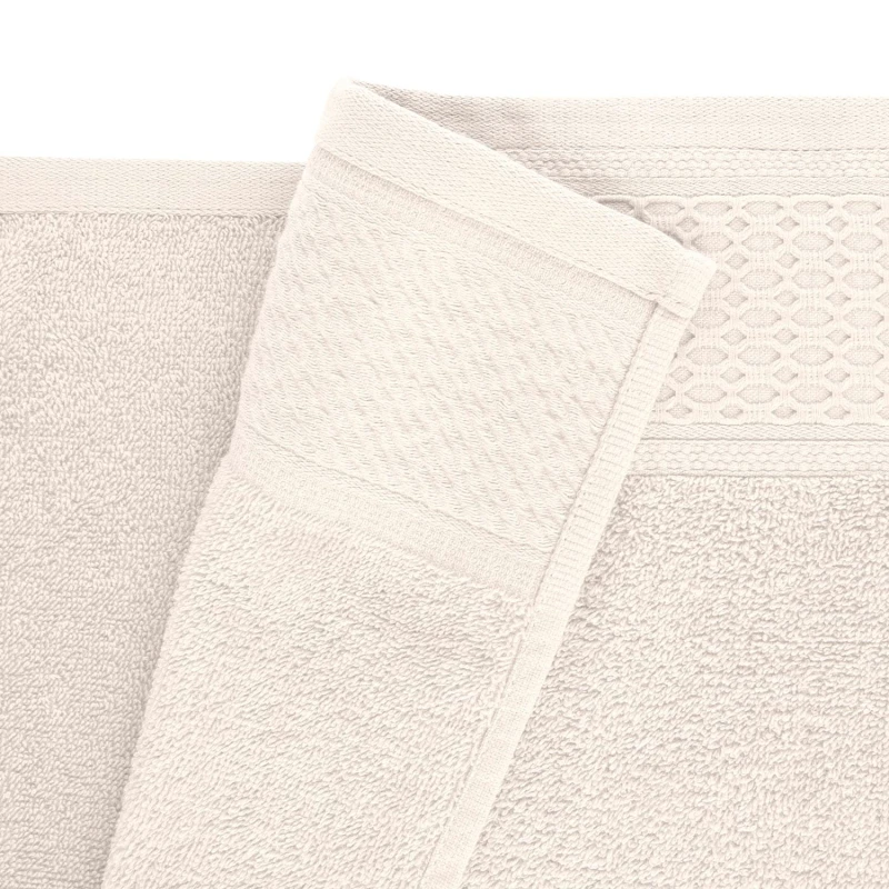 Ręcznik bawełniany 70x140 Solano kremowy frotte 470 g/m2-4