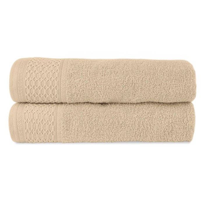 Ręcznik bawełniany 70x140 Solano cappuccino frotte 470 g/m2-2