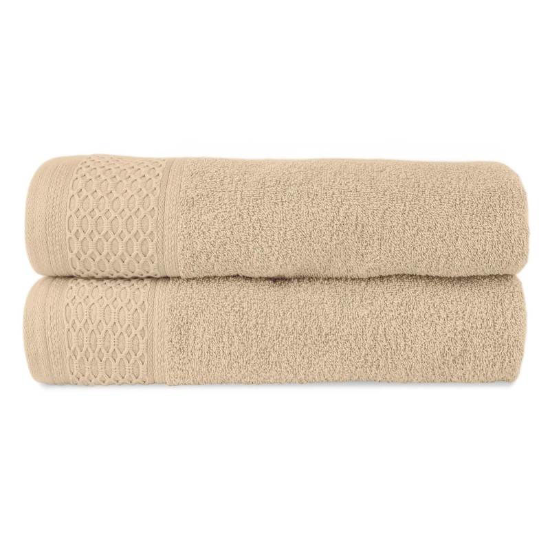 Ręcznik bawełniany 70x140 Solano cappuccino frotte 470 g/m2-2