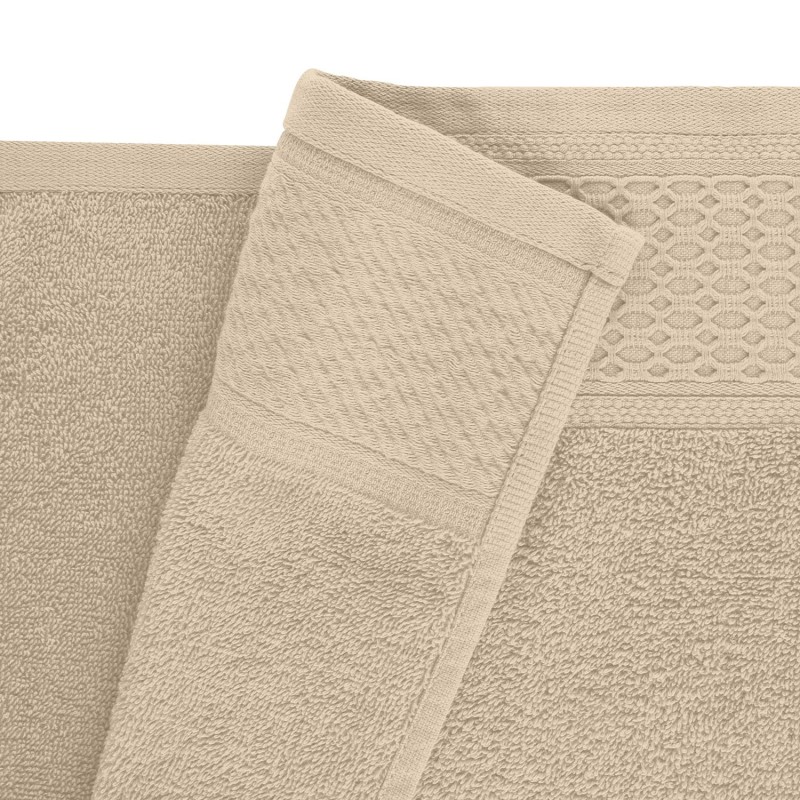 Ręcznik bawełniany 70x140 Solano cappuccino frotte 470 g/m2-4