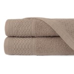 Ręcznik bawełniany 70x140 Solano beżowy frotte 470 g/m2