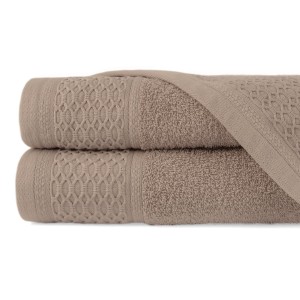 Ręcznik bawełniany 70x140 Solano beżowy frotte 470 g/m2-1