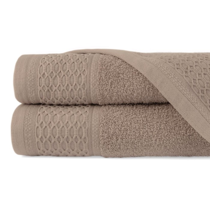 Ręcznik bawełniany 70x140 Solano beżowy frotte 470 g/m2-1