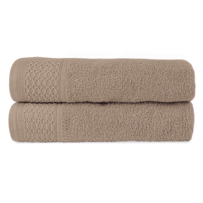 Ręcznik bawełniany 70x140 Solano beżowy frotte 470 g/m2-2