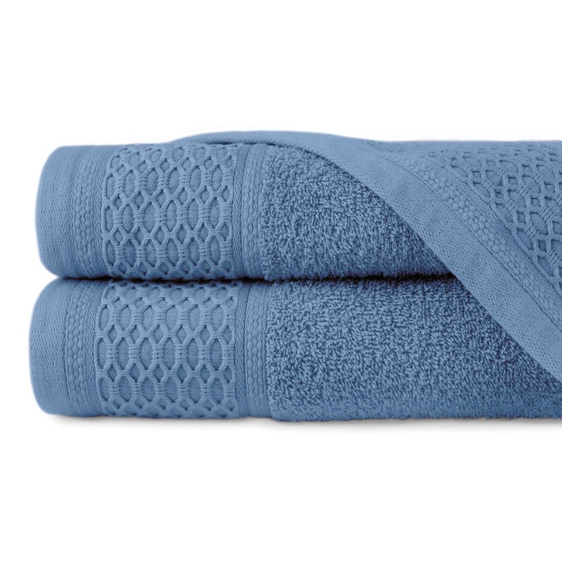 Ręcznik bawełniany 30x50 Solano niebieski frotte 470 g/m2-1