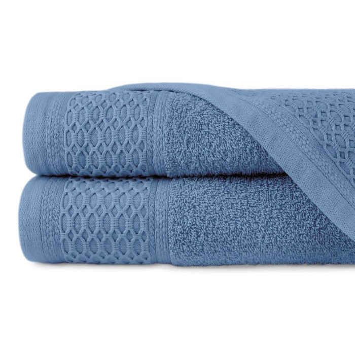 Ręcznik bawełniany 50x90 Solano niebieski frotte 470 g/m2-1