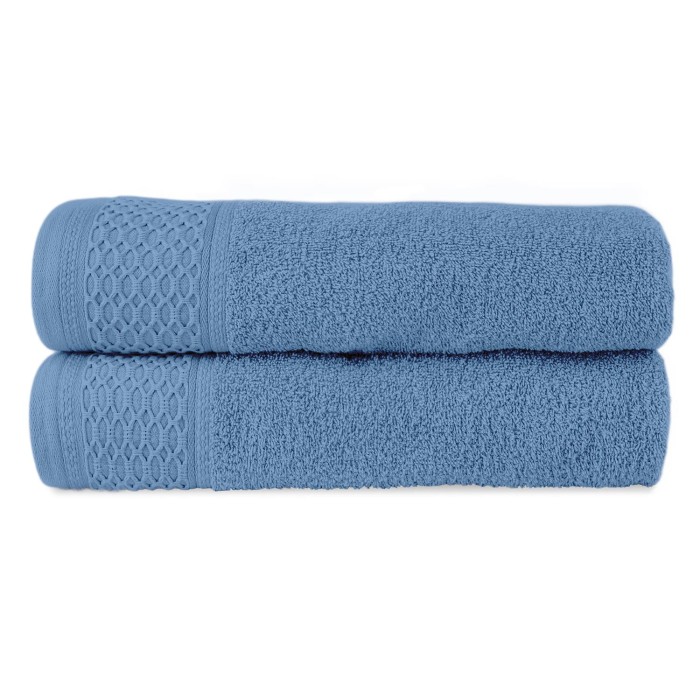 Ręcznik bawełniany 50x90 Solano niebieski frotte 470 g/m2-2