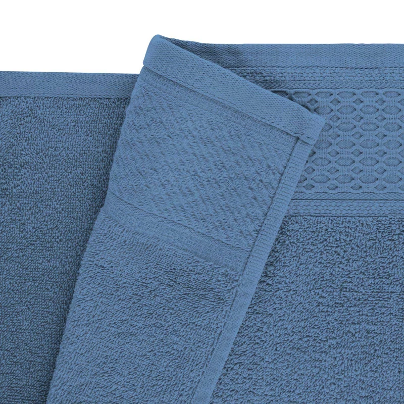 Ręcznik bawełniany 70x140 Solano niebieski frotte 470 g/m2-4