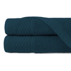 Ręcznik bawełniany 30x50 Solano granatowy frotte 470 g/m2-1
