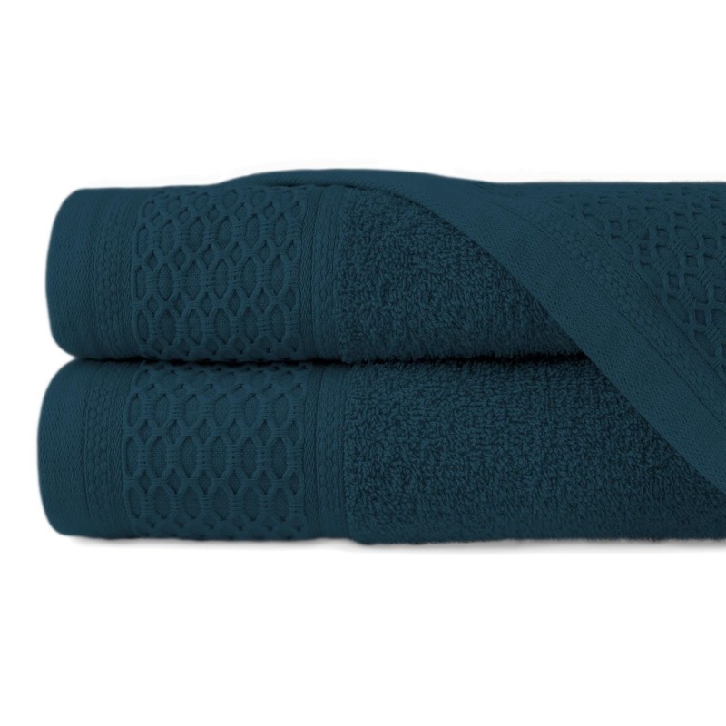 Ręcznik bawełniany 30x50 Solano granatowy frotte 470 g/m2-1