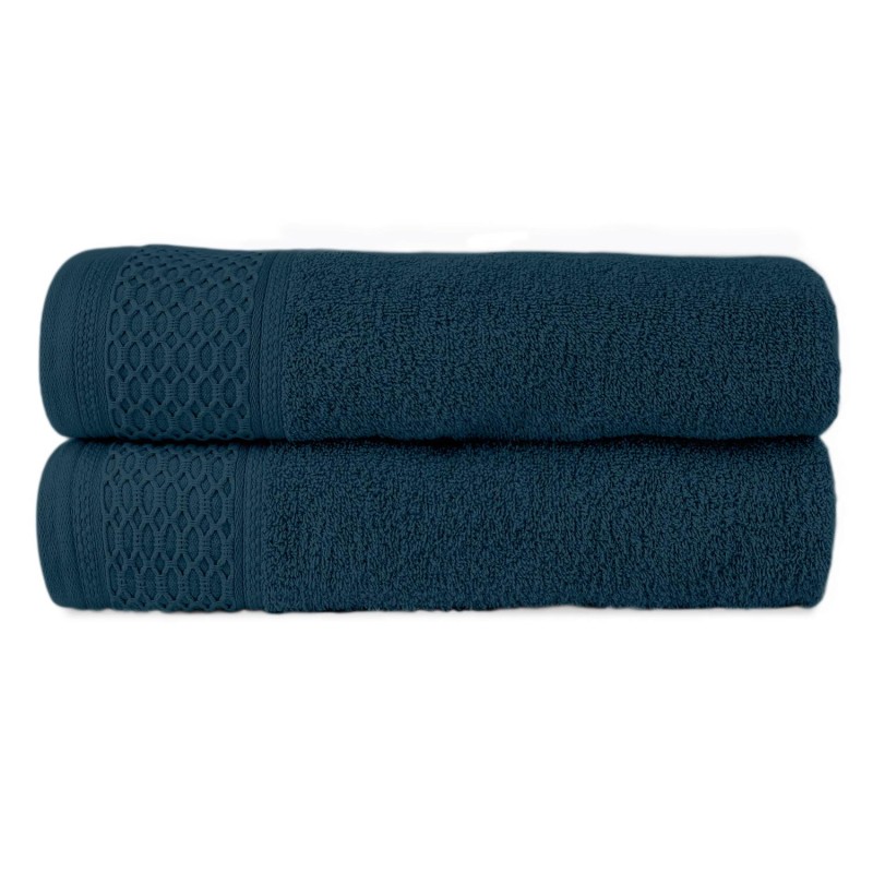 Ręcznik bawełniany 30x50 Solano granatowy frotte 470 g/m2-2