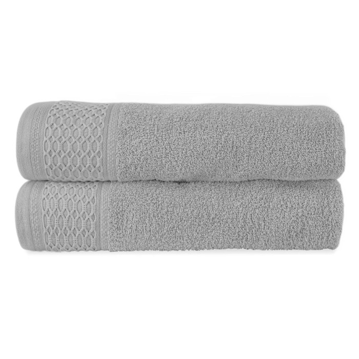 Ręcznik bawełniany 30x50 Solano szary jasny frotte 470 g/m2-2