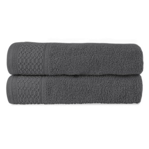 Ręcznik bawełniany 70x140 Solano grafitowy frotte 470 g/m2-2