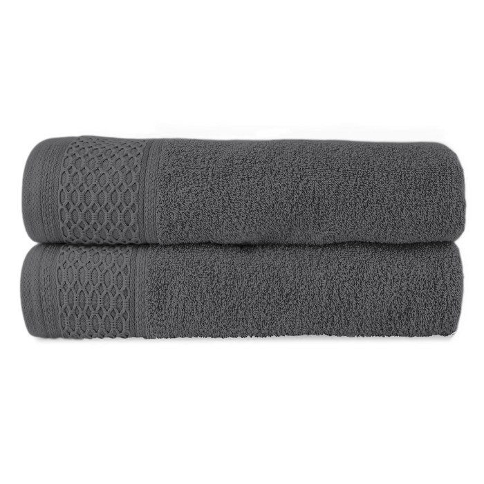 Ręcznik bawełniany 70x140 Solano grafitowy frotte 470 g/m2-2