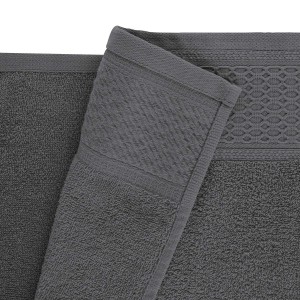 Ręcznik bawełniany 70x140 Solano grafitowy frotte 470 g/m2-4