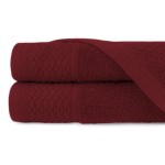 Ręcznik bawełniany 70x140 Solano bordowy frotte 470 g/m2