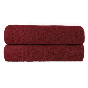 Ręcznik bawełniany 70x140 Solano bordowy frotte 470 g/m2-2