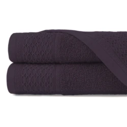 Ręcznik bawełniany 30x50 Solano bakłażanowy frotte 470 g/m2