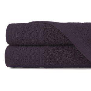 Ręcznik bawełniany 70x140 Solano bakłażanowy frotte 470 g/m2-1