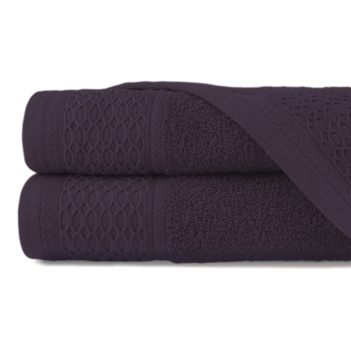 Ręcznik bawełniany 70x140 Solano bakłażanowy frotte 470 g/m2-1