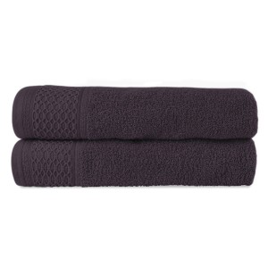 Ręcznik bawełniany 70x140 Solano bakłażanowy frotte 470 g/m2-2