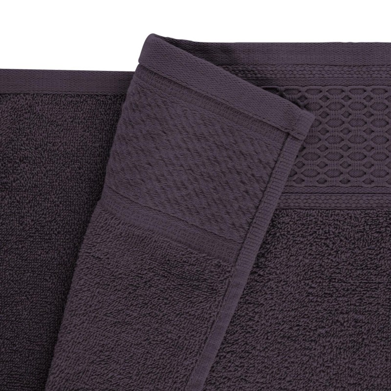 Ręcznik bawełniany 70x140 Solano bakłażanowy frotte 470 g/m2-4