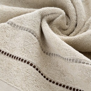 Ręcznik bawełniany 50x90 Suzi beżowy frotte 500 g/m2-3
