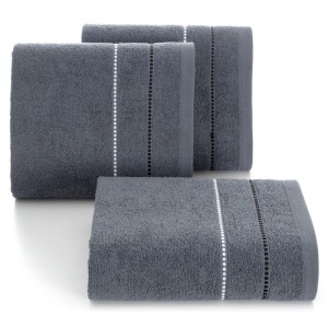 Ręcznik bawełniany 50x90 Suzi popielaty frotte 500 g/m2-2