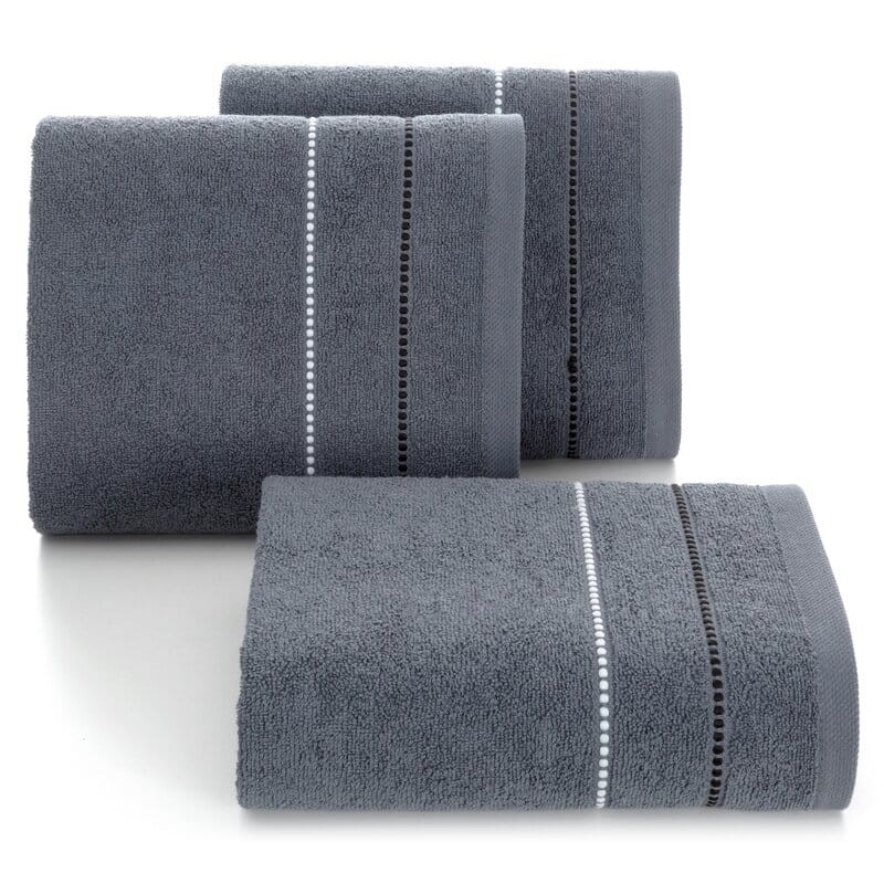 Ręcznik bawełniany 50x90 Suzi popielaty frotte 500 g/m2-2