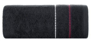 Ręcznik bawełniany 70x140 Suzi czarny frotte 500 g/m2-1