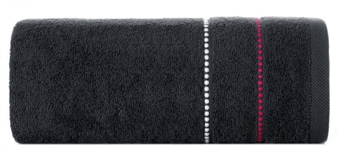 Ręcznik bawełniany 70x140 Suzi czarny frotte 500 g/m2-1