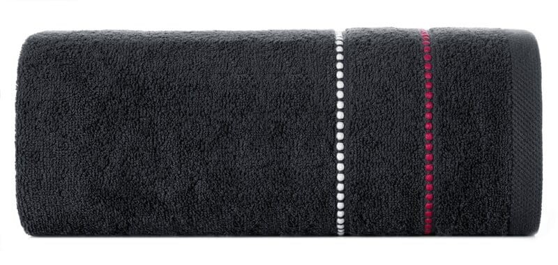 Ręcznik bawełniany 70x140 Suzi czarny frotte 500 g/m2-1