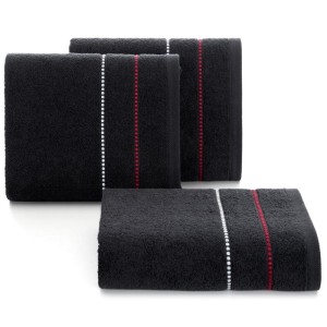 Ręcznik bawełniany 70x140 Suzi czarny frotte 500 g/m2-2
