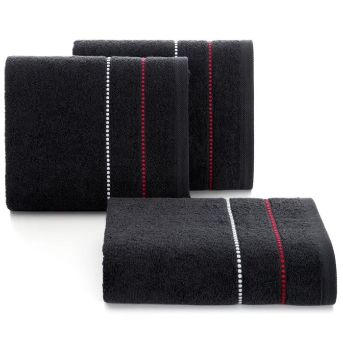 Ręcznik bawełniany 70x140 Suzi czarny frotte 500 g/m2-2