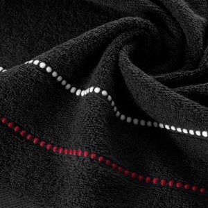 Ręcznik bawełniany 70x140 Suzi czarny frotte 500 g/m2-4