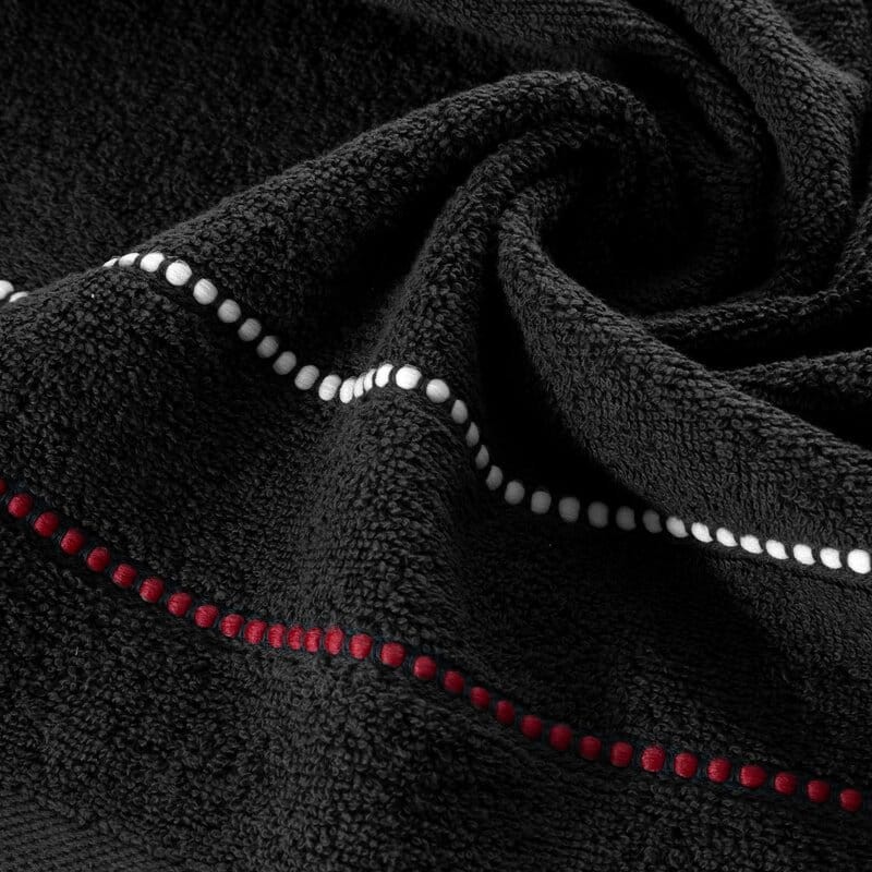 Ręcznik bawełniany 70x140 Suzi czarny frotte 500 g/m2-4