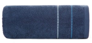 Ręcznik bawełniany 70x140 Suzi granatowy frotte 500 g/m2-1