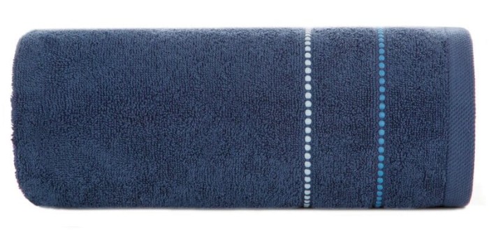 Ręcznik bawełniany 70x140 Suzi granatowy frotte 500 g/m2-1